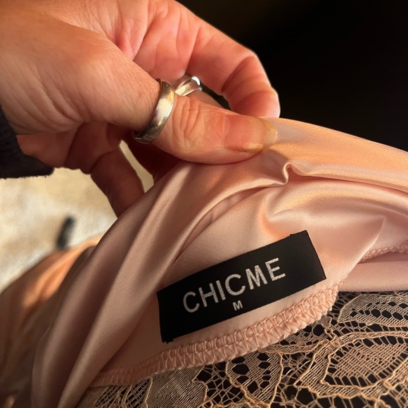 Silk ChicMe light pink top - Picture 3 of 9